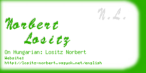 norbert lositz business card